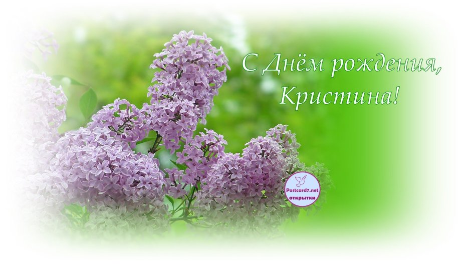 С днём рождения Кристина