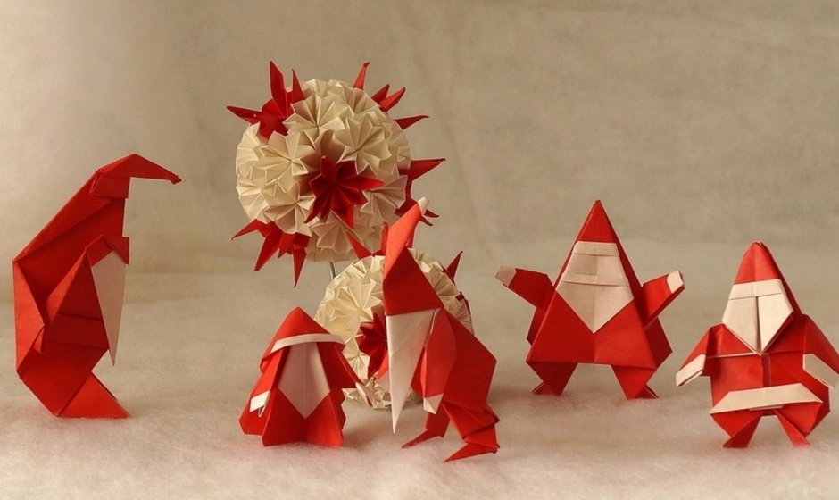 Елка в стиле оригами