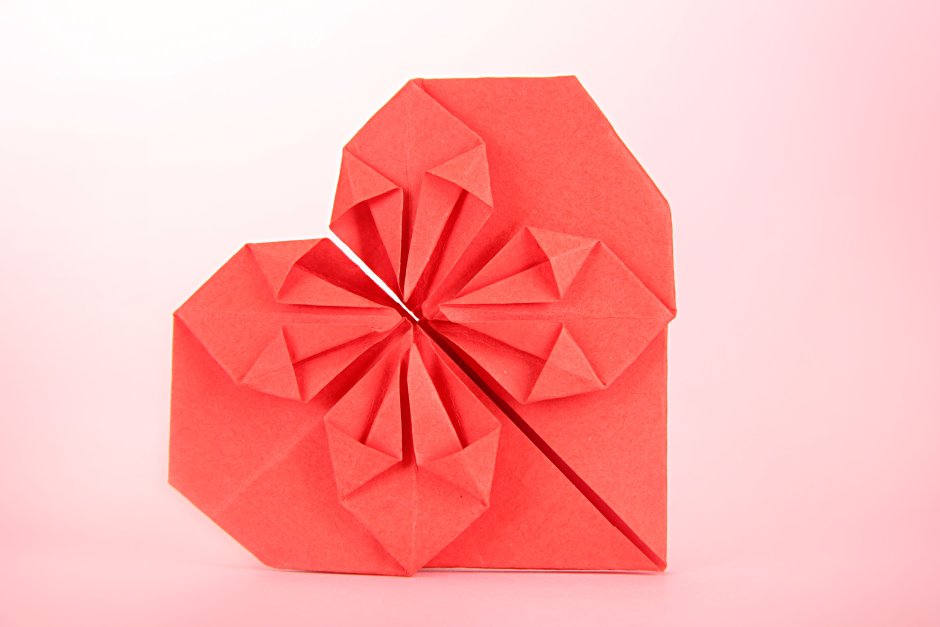 Открытка на годовщину оригами