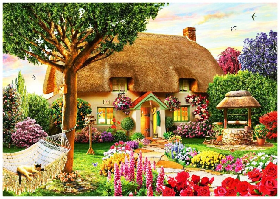 Сказочный дом с садом