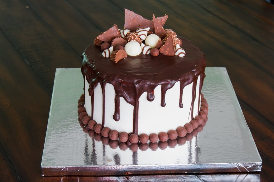Шоколадная поливка для торта