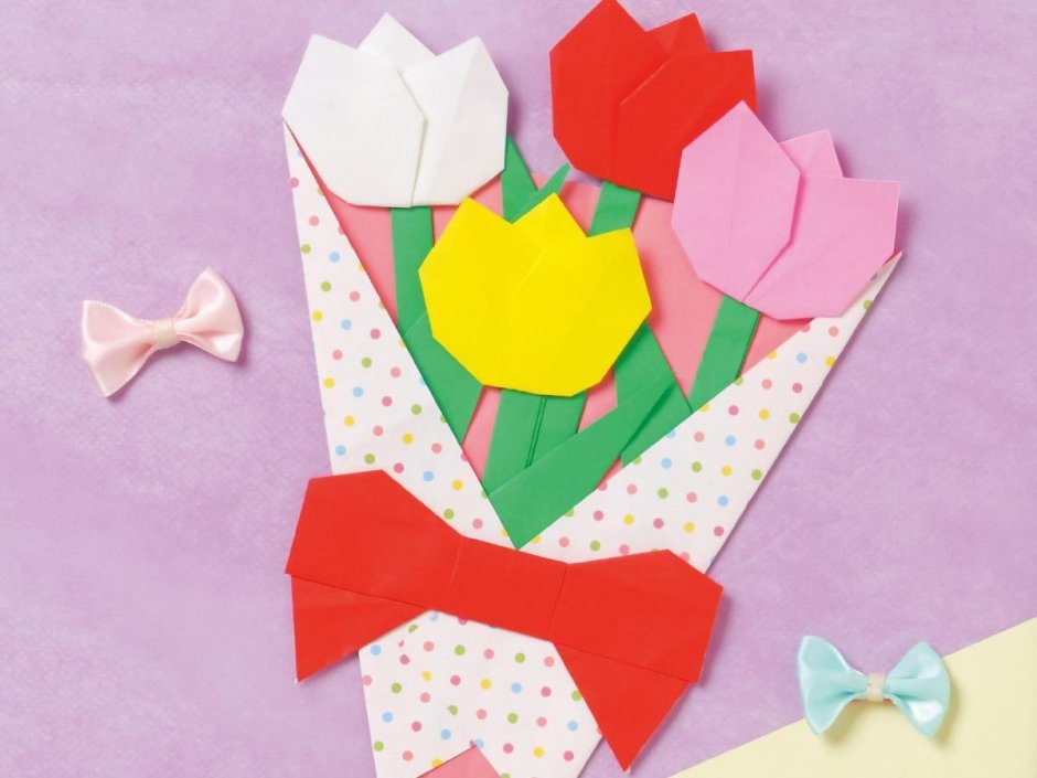 Оригами плакат на день рождения