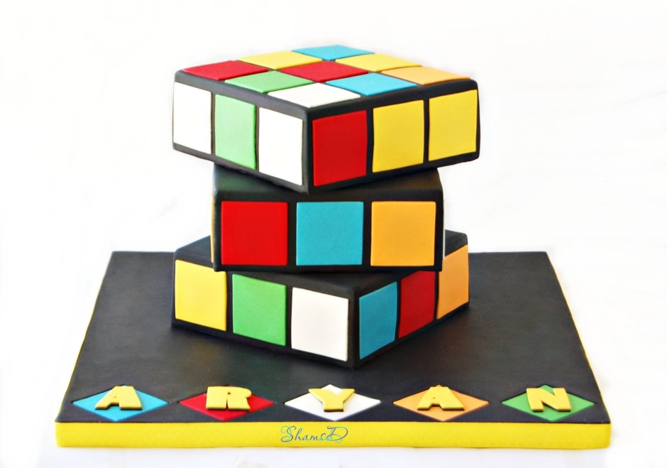 Торт кубик Рубика муссовый башня