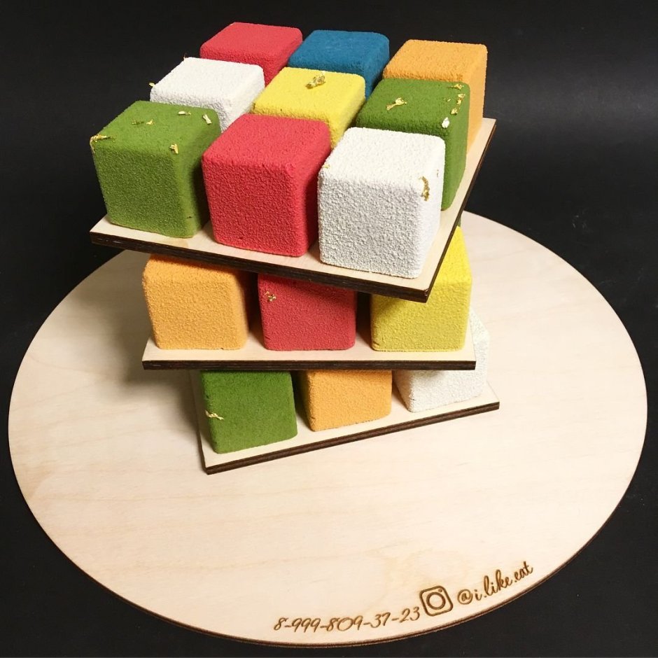 Свадебный торт кубика-Рубика