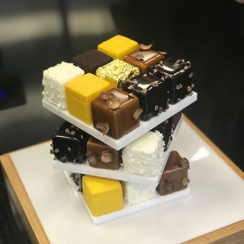 Торт кубиками
