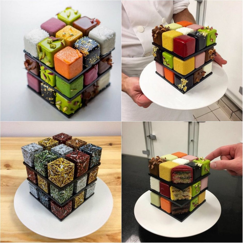 Подставка для торта кубик рубик