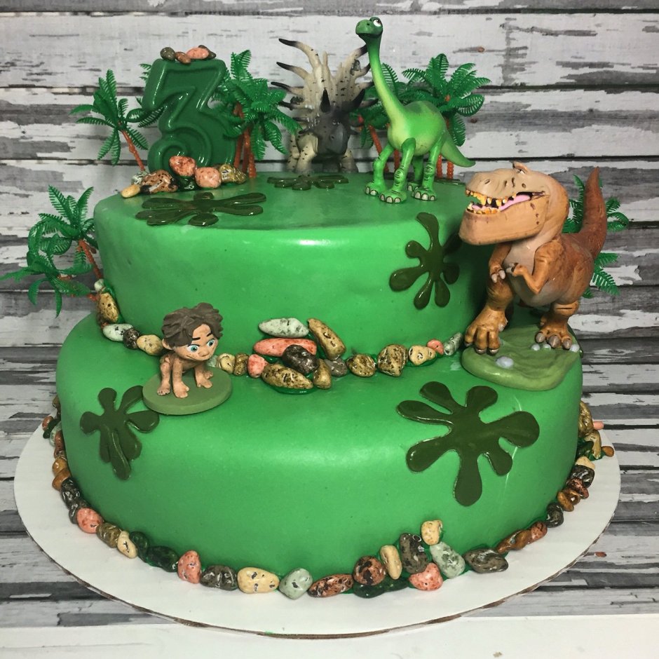 Лучшие торты с динозаврами