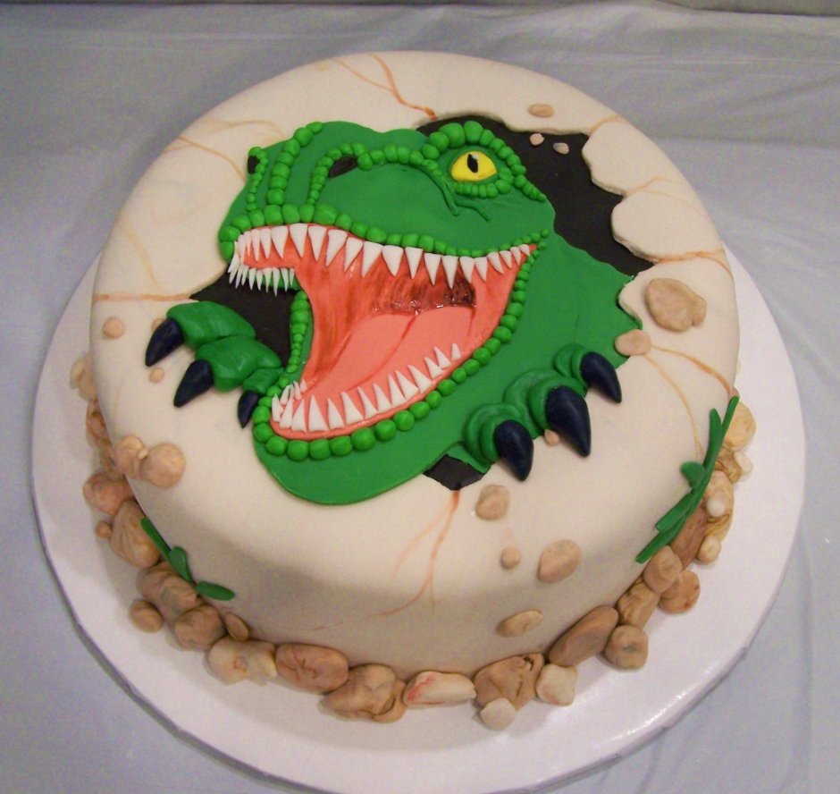 Тирекс динозавр торт для мальчика