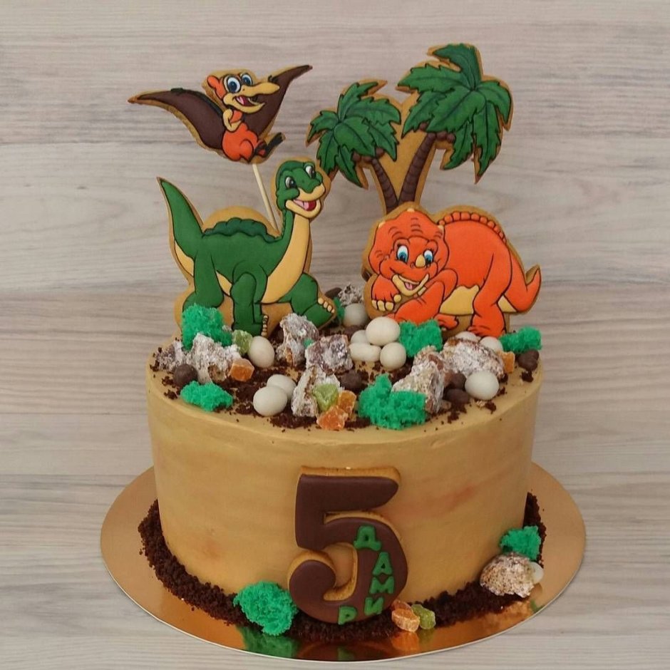 Торт с динозавриками
