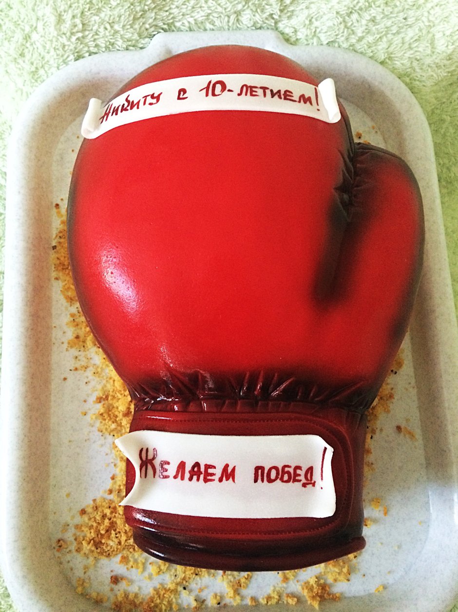 Торт боксерская перчатка фото