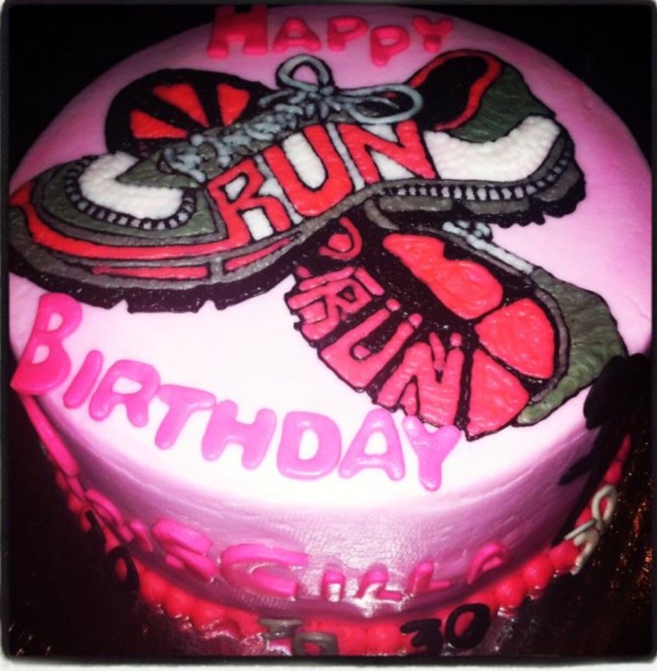 Торт для бегуна на день рождения