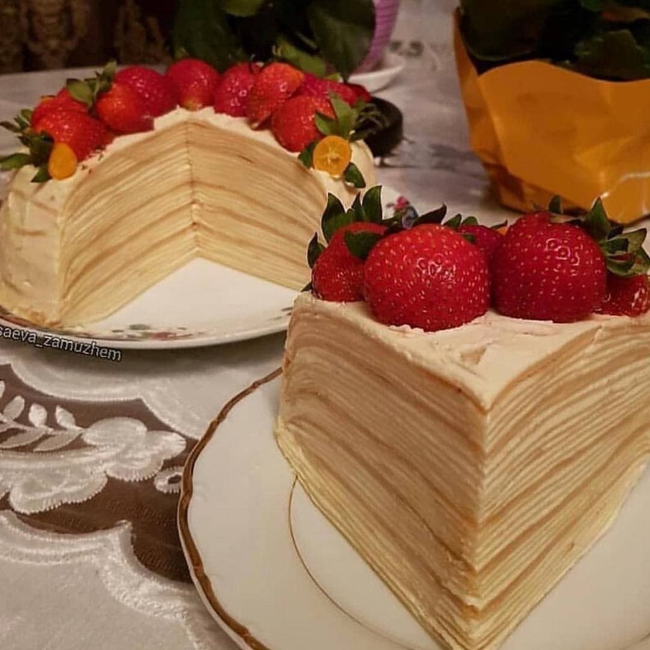Юлия Высоцкая блинный торт