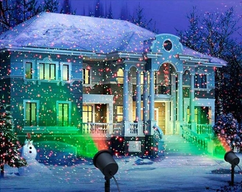 Лазерный снегопад
