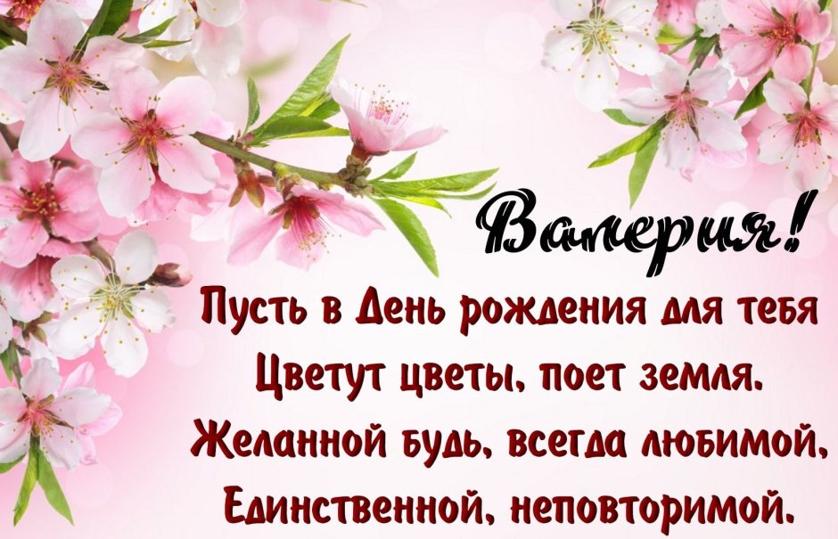 С днём рождения Валерия