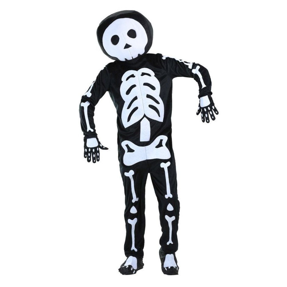 Скелет в костюме горничной