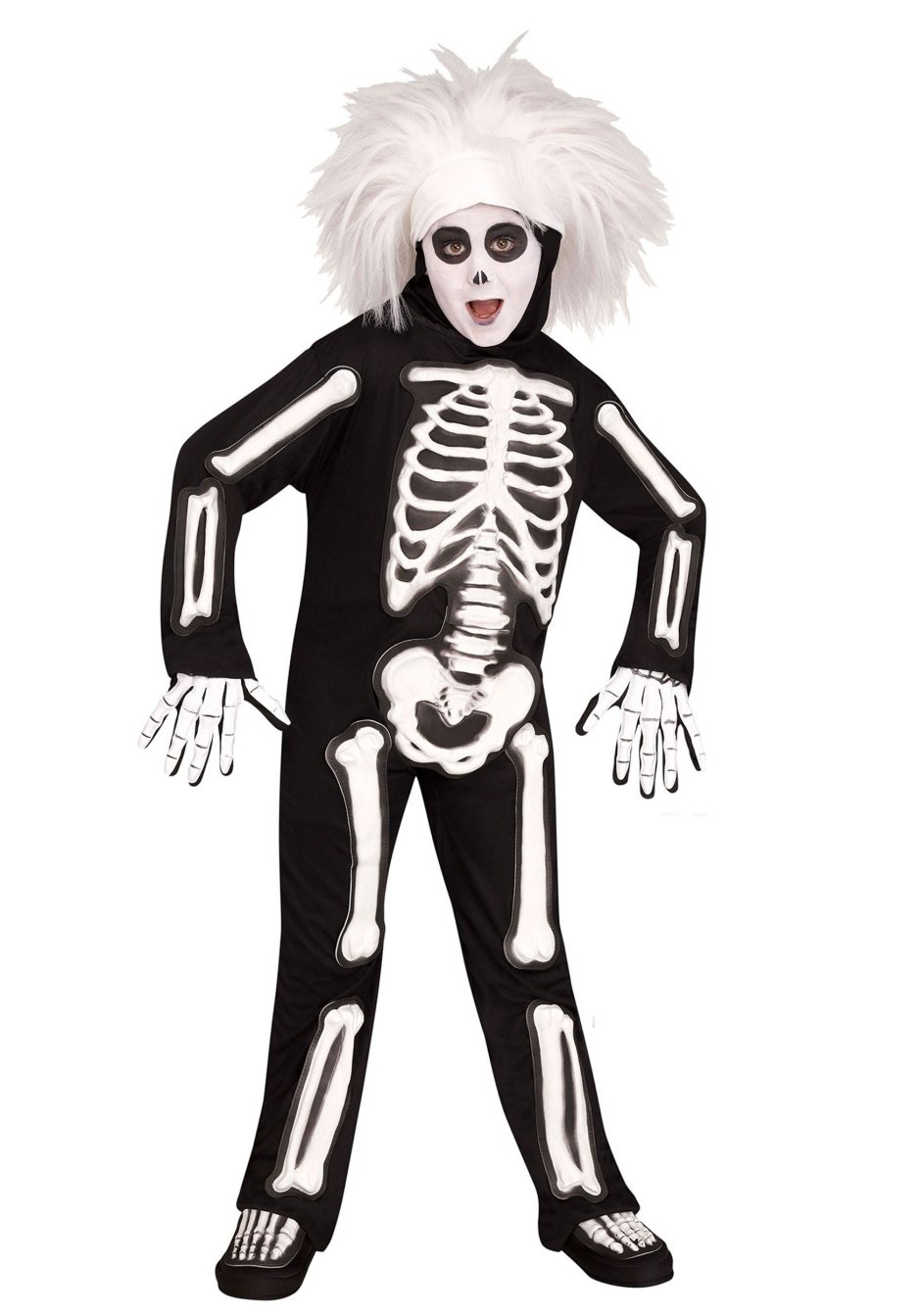 Ку костюм скелета на Хэллоуин детские
