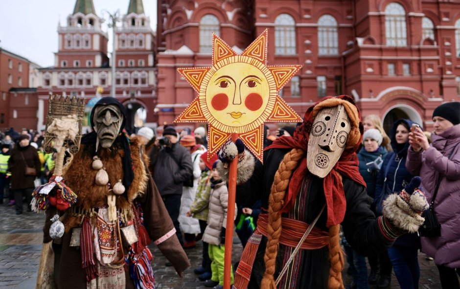 Фестиваль Масленицы на красной площади