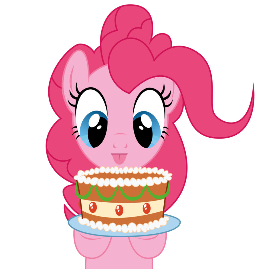 Pinkie pie с тортом