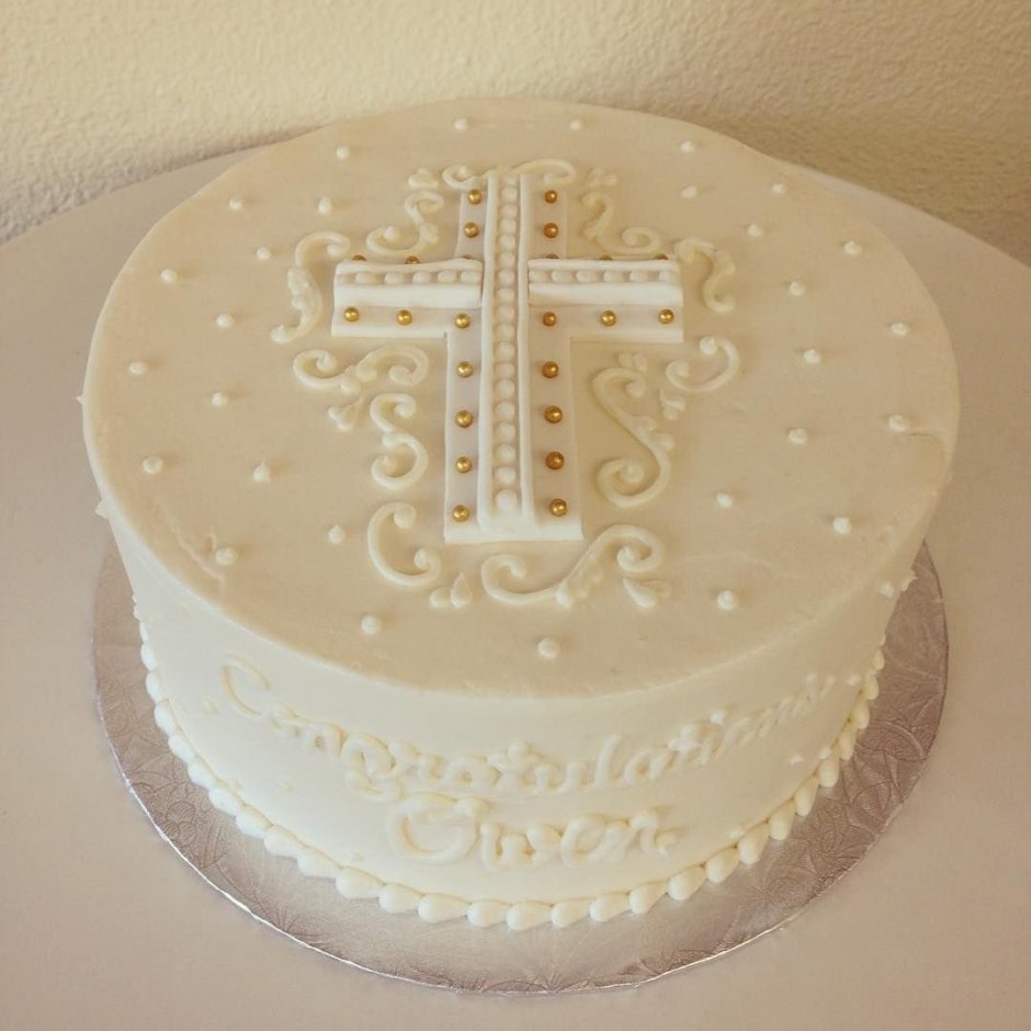 Торт на крестины прямоугольный