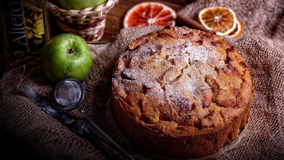Норвежский пирог с яблоками