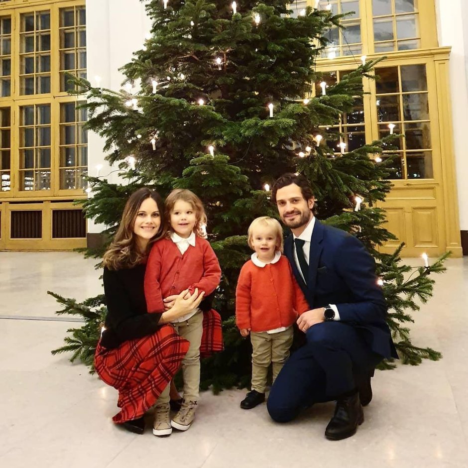 Королевская семья Швеция Рождество