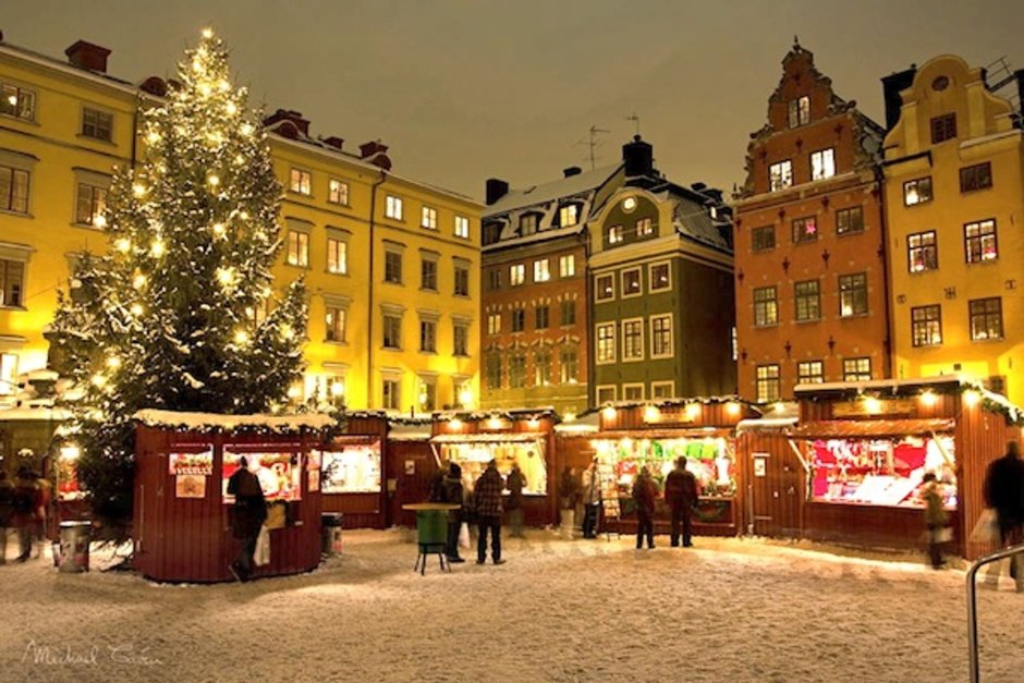 Старый город Рождество Стокгольм