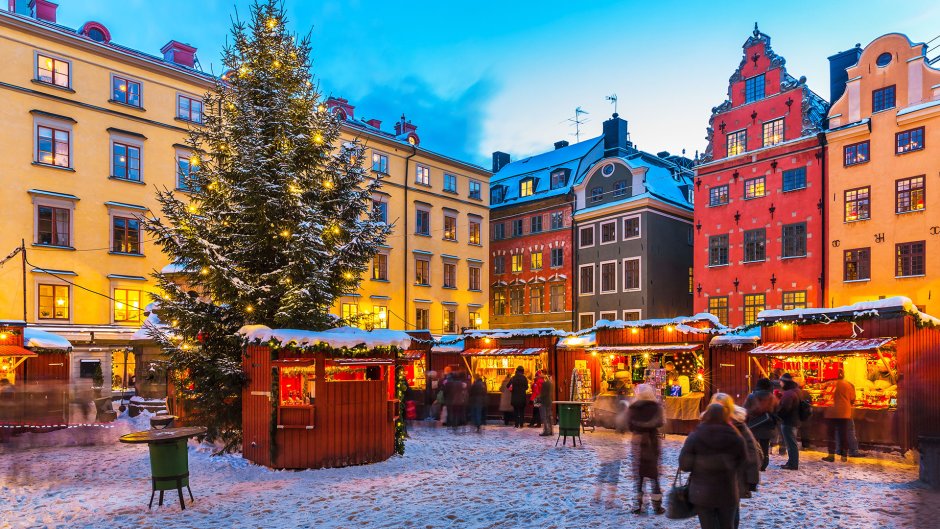 Стокгольм ярмарка Рождество