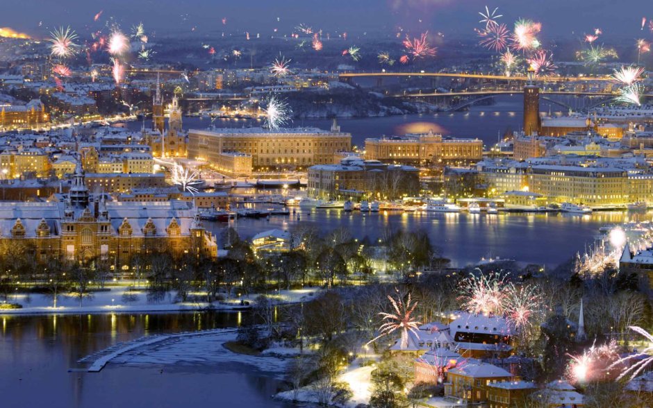 Швеция Стокгольм новый год