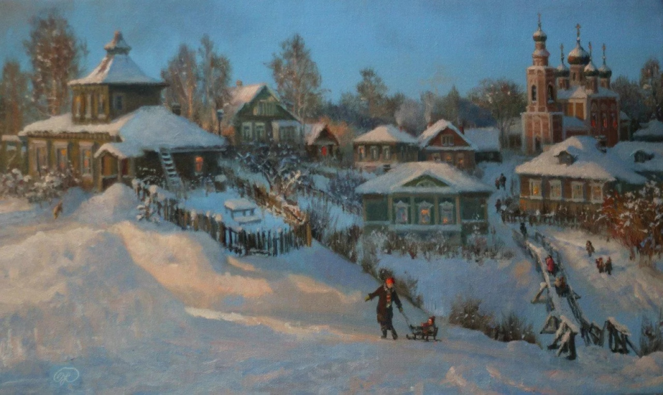 Владимир Жданов зимние картины