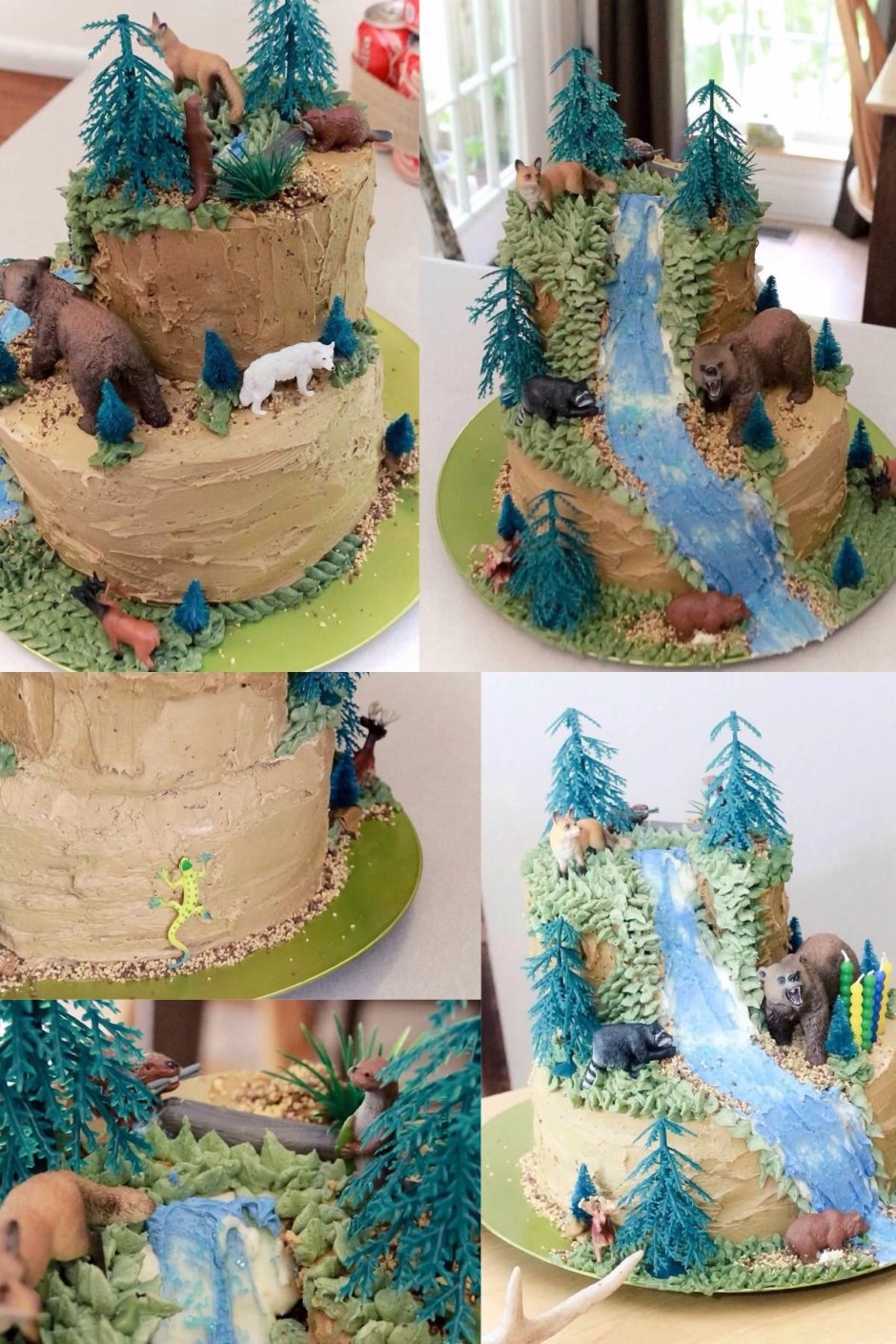 Торт с водопадом из желе