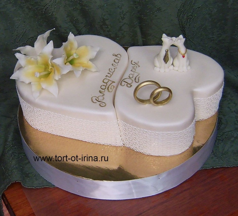 Украшение торта на юбилей свадьбы