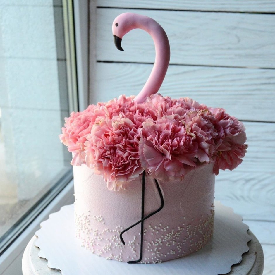 Фламинго картинка на торт