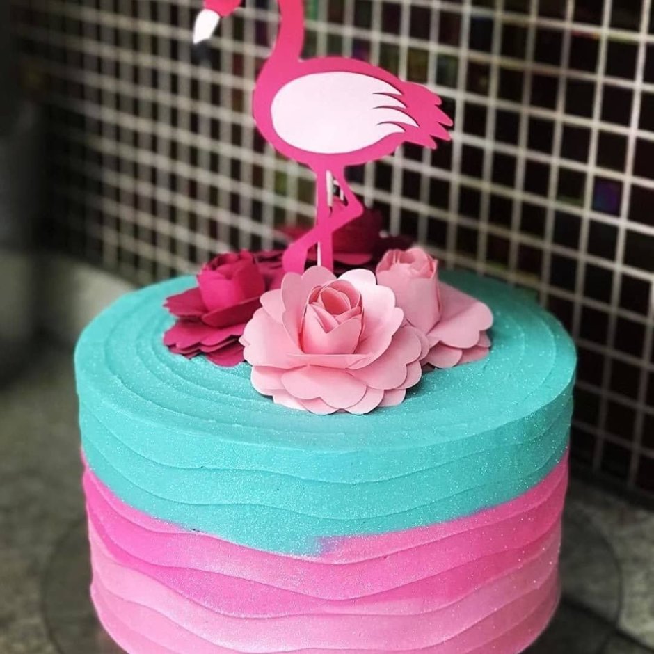 Нежный торт с Фламинго