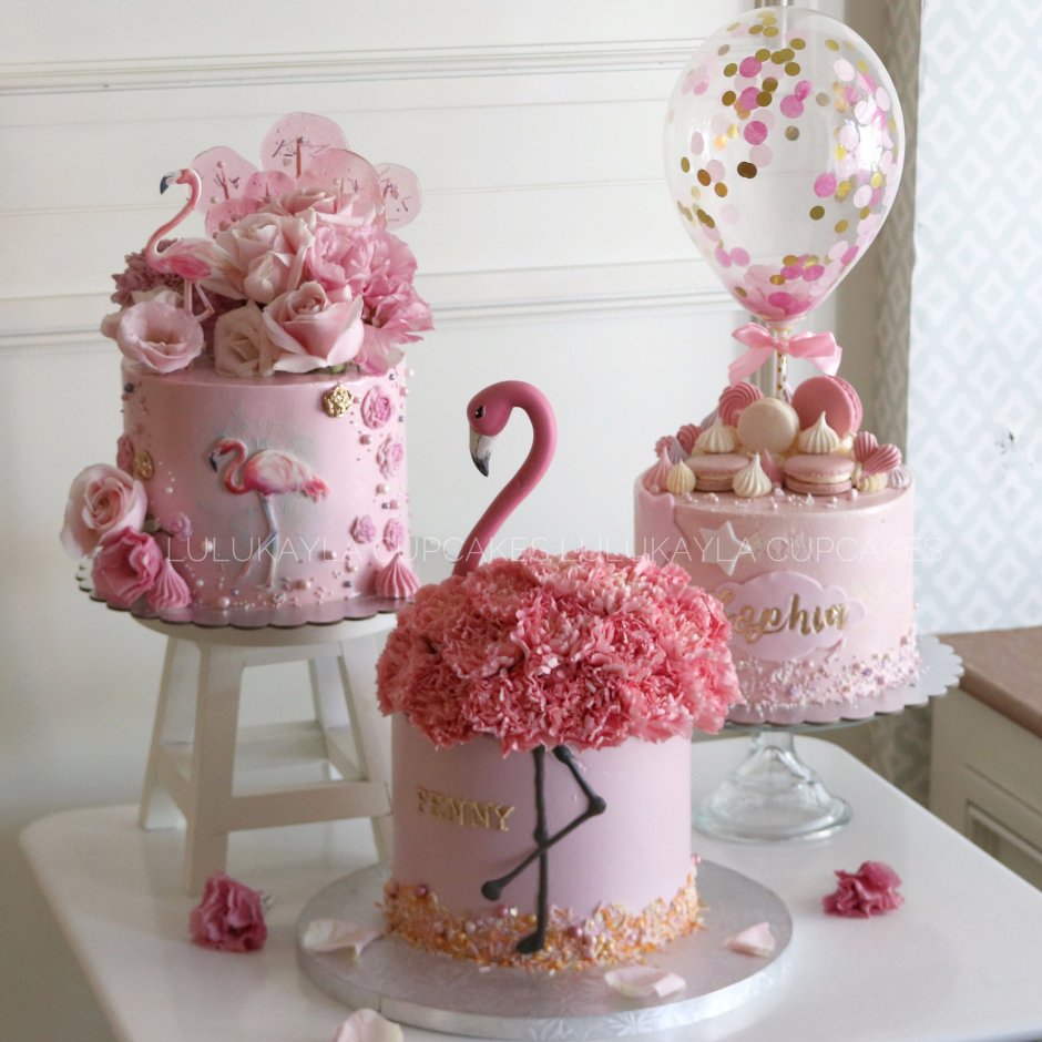 Бенто торт с Фламинго