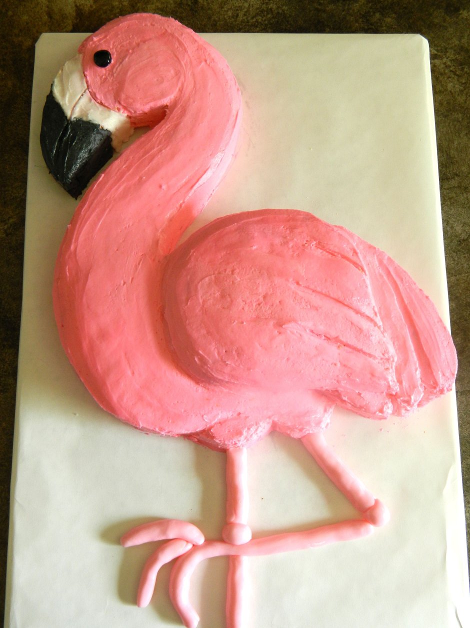 Красивый торт с Фламинго