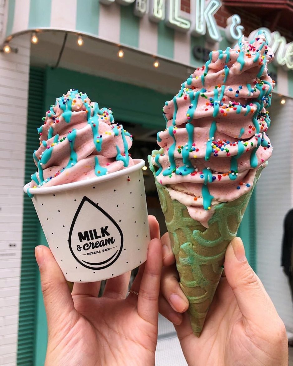 Фото из Инстаграм мороженое