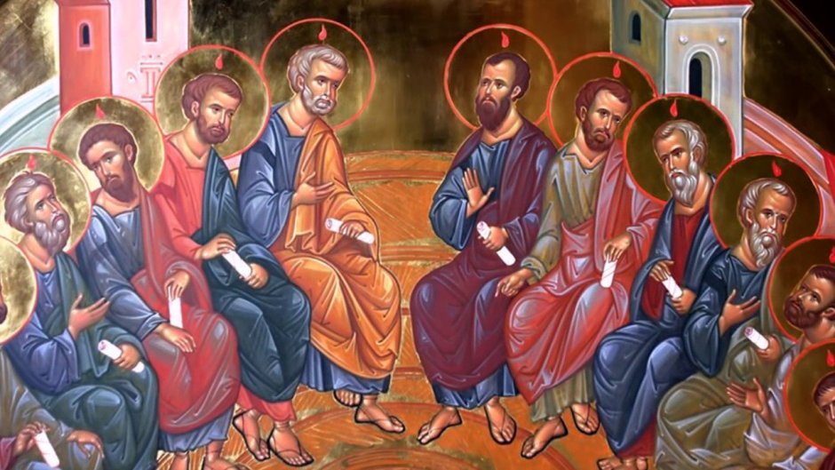 Троица Пятидесятница Сошествие Святого духа на апостолов