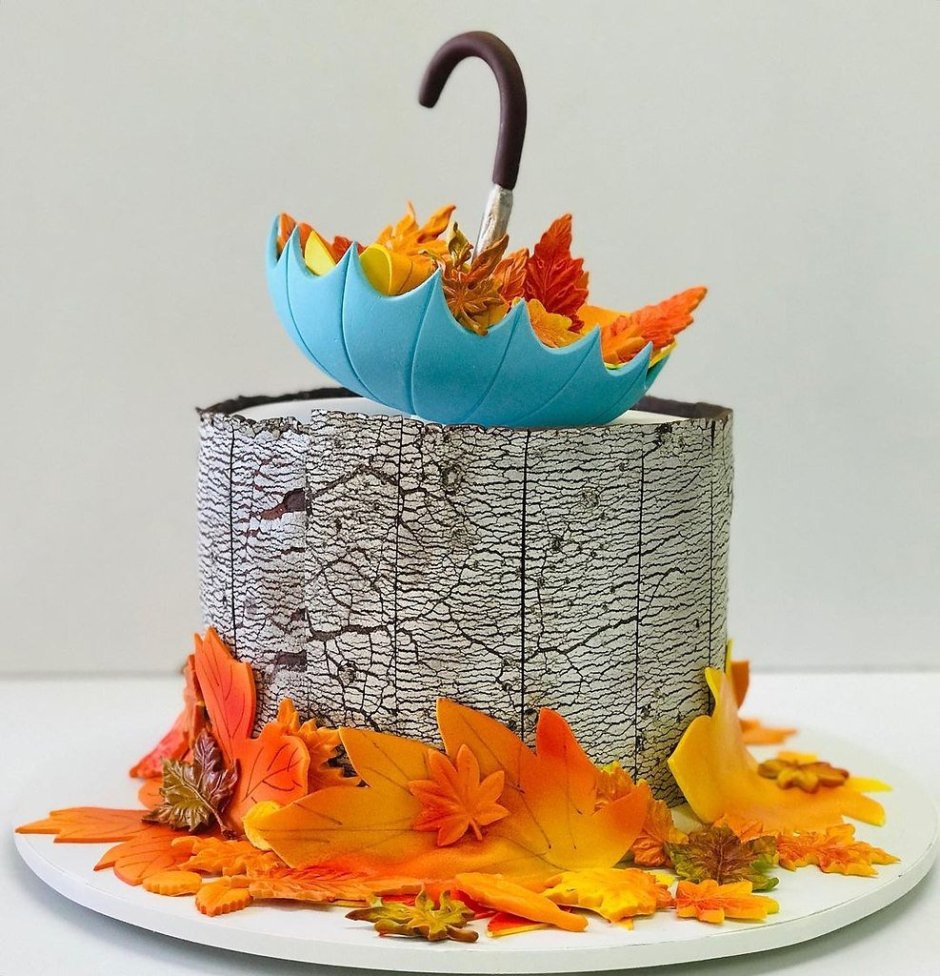 Осенний торт поделка