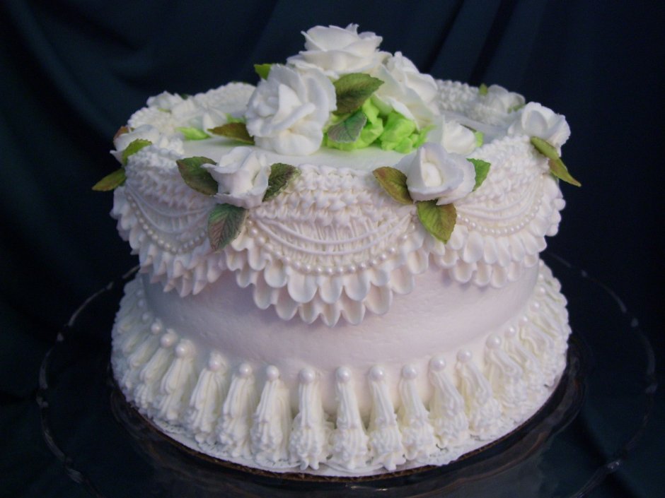 Украшение торта в стиле Ламбет свадебный