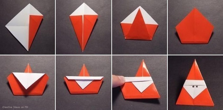 Новогодний венок оригами
