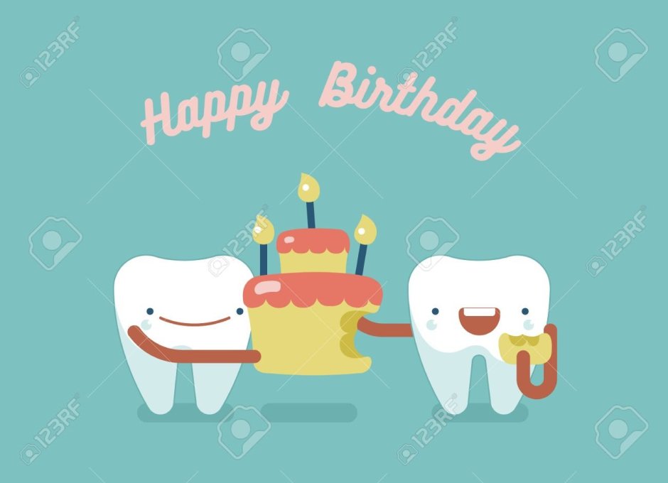 Открытка с днем рождения стоматологу