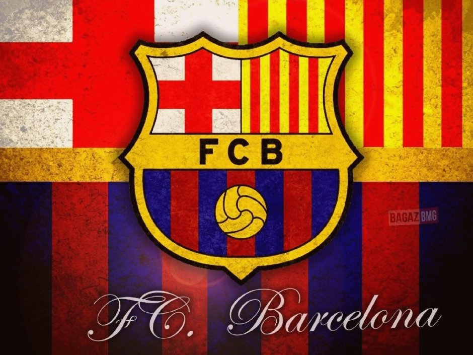 Барселона ФК синий логотип