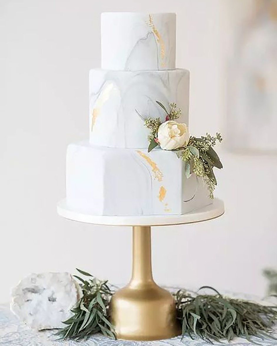 Торт на свадьбу геометрия