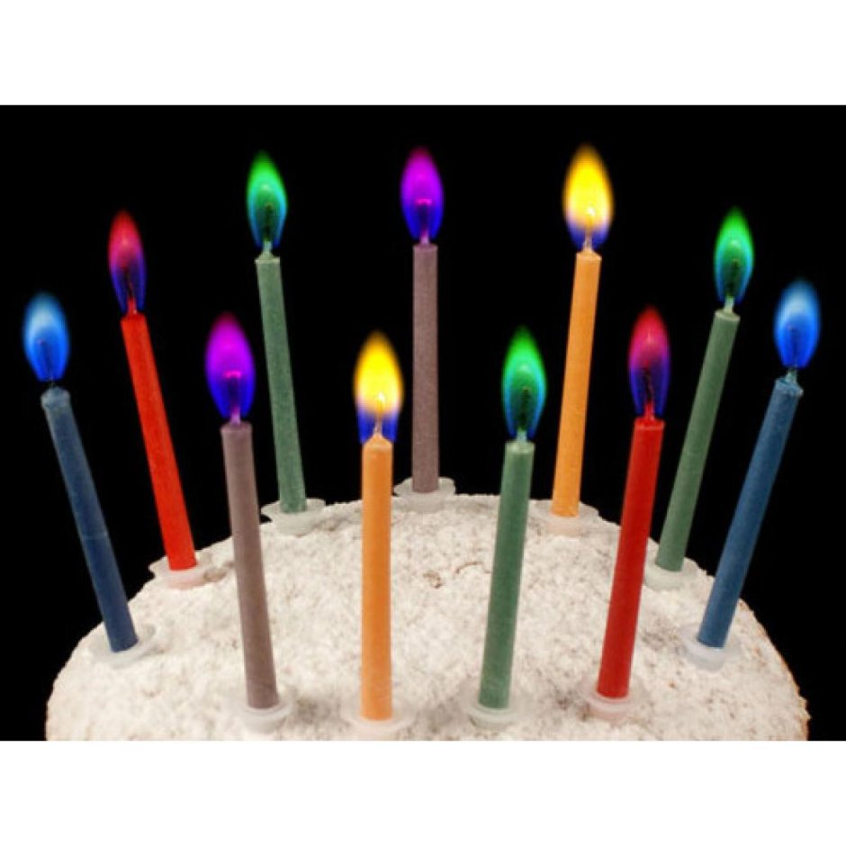Свеча для торта колор Флэйм 5 шт. Девенте (9060800)