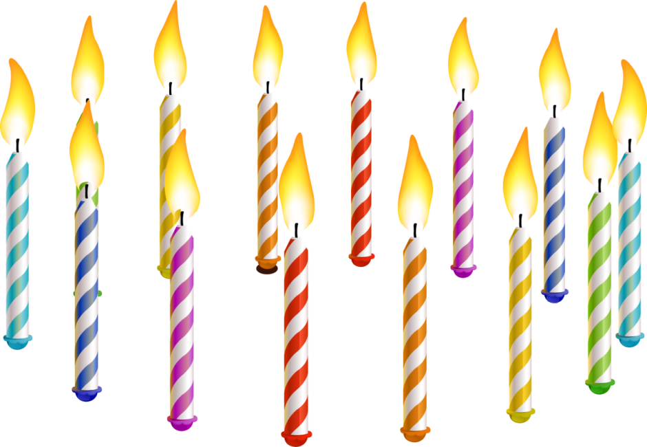 Свечи пати бум с днем рождения цветное пламя