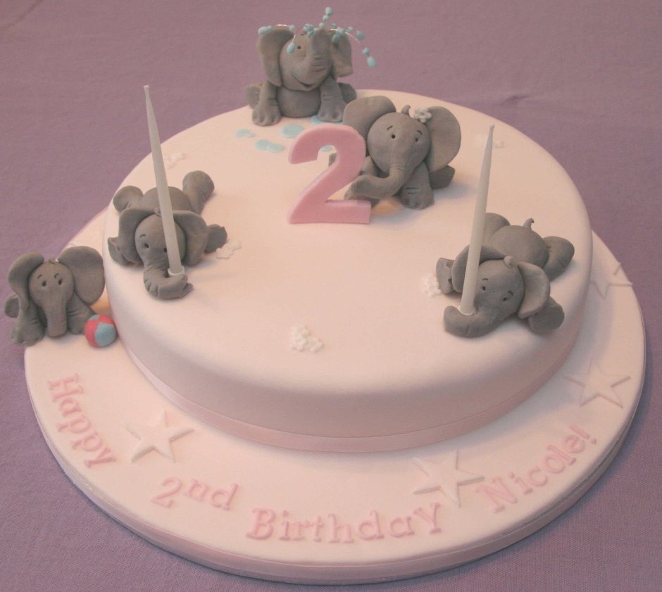Торт со слонами