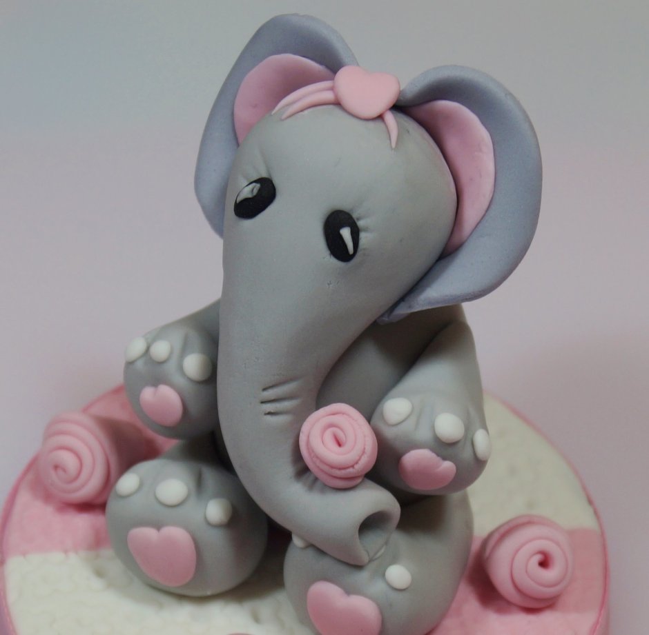 Слоненок фигурка на торт