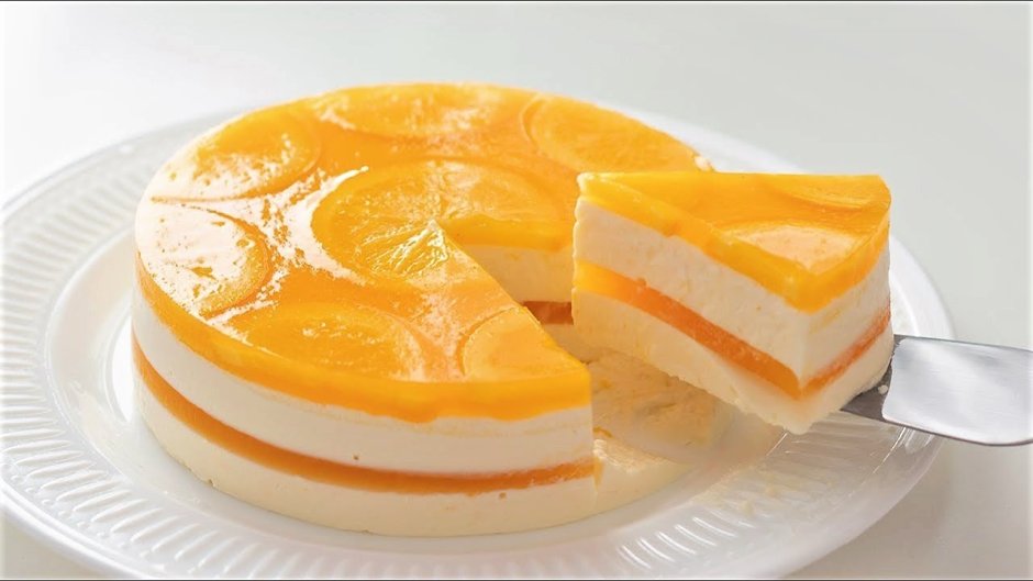 Чизкейк с апельсиновым желе