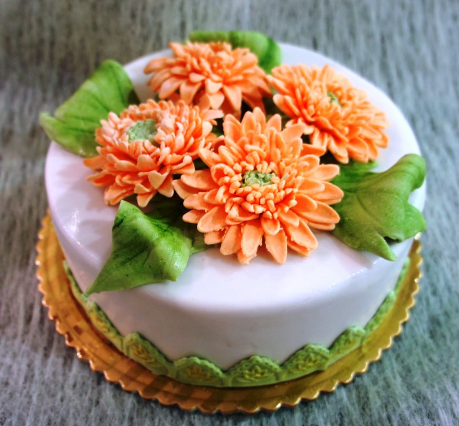 Свадебный торт с герберами