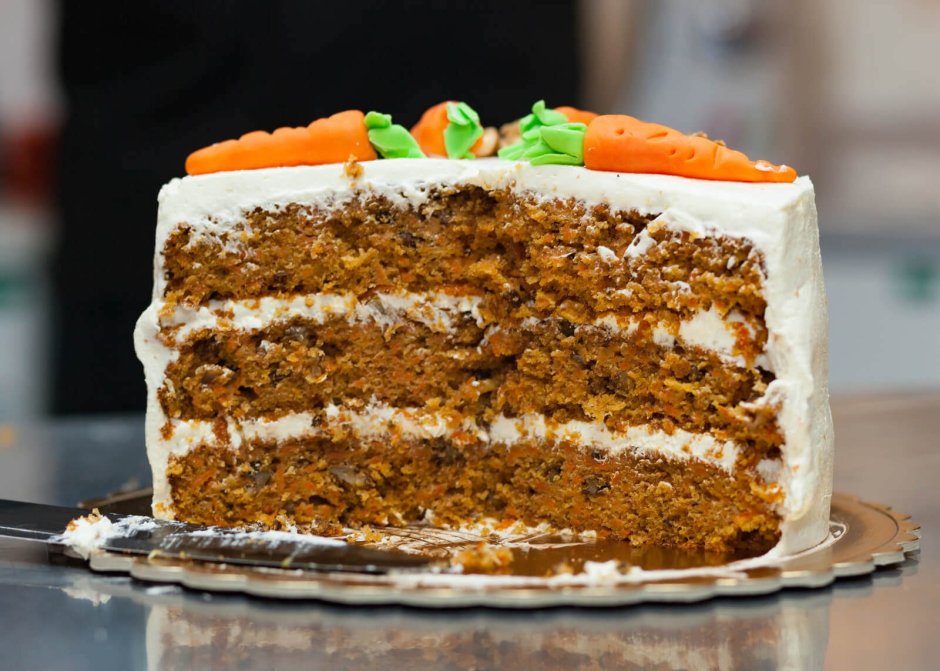 Морковный торт с карамелью